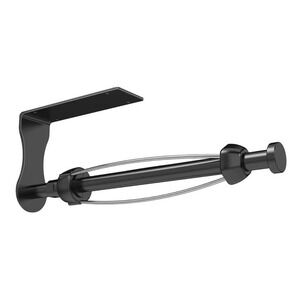 Paper Towel Holder, Single Hand Operable Paper Towel Holder Under Cabinet, Black